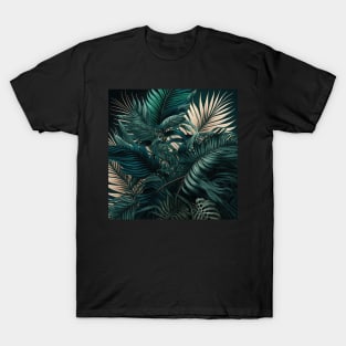 Dark palm print T-Shirt